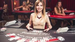Liga dewa live blackjack dealer profesional di studio siaran langsung